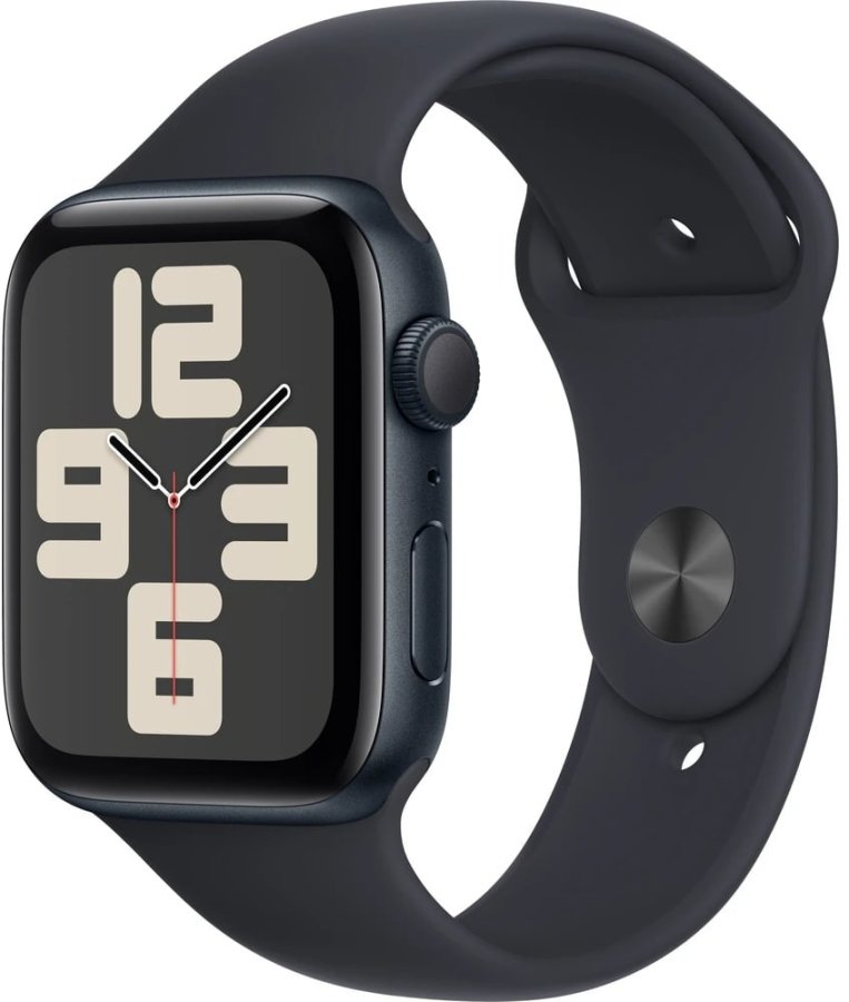 Apple Apple Watch SE (2023) Cellular 44mm sportovní silikonový řemínek temně inkoustový M/L - Apple