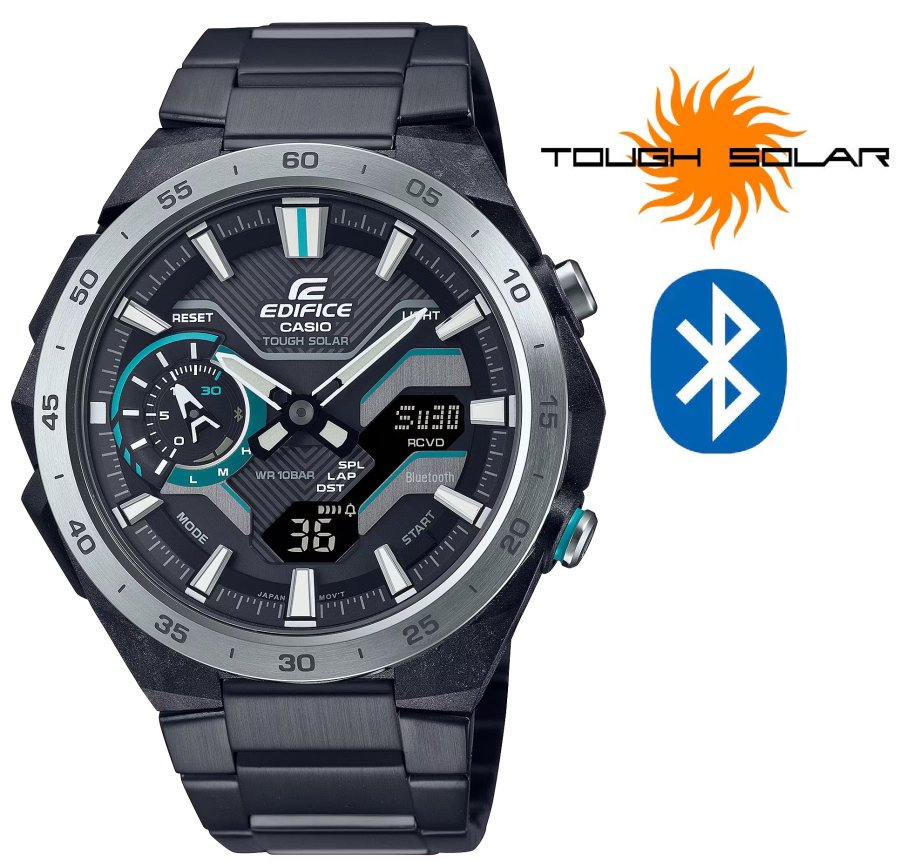 Casio Edifice Windflow Bluetooth Connected Solar ECB-2200DD-1AEF (675) Casio Edifice Windflow Bluetooth Connected Solar ECB-2200DD-1AEF (675) - Casio