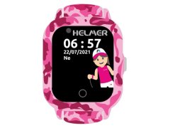 Helmer Chytré dotykové hodinky s GPS lokátorem a fotoaparátem - LK 710 4G růžové
