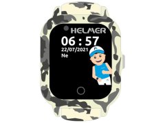 Helmer Chytré dotykové hodinky s GPS lokátorem a fotoaparátem - LK 710 4G šedé