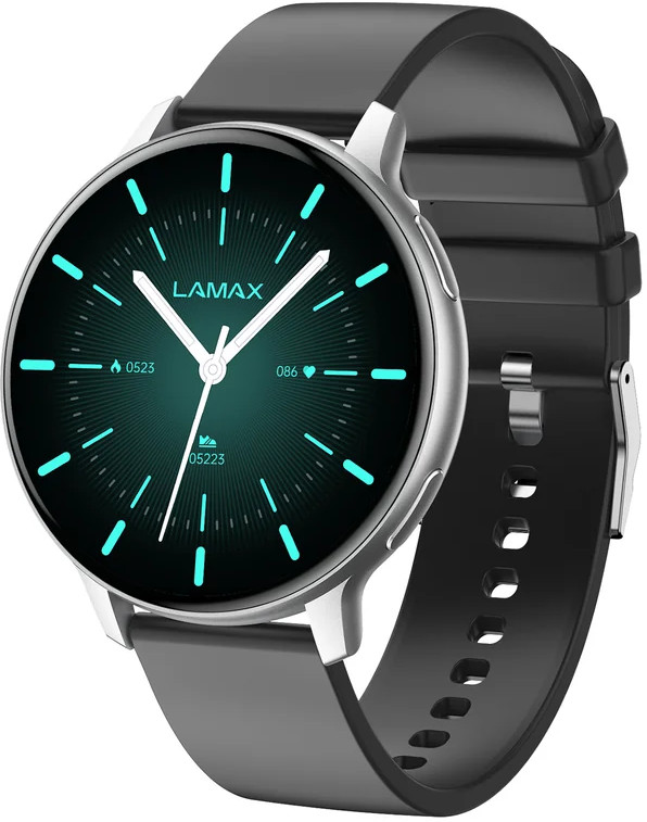 LAMAX Dárkový set Aura Silver 8596687004100 + náhradní řemínek - LAMAX
