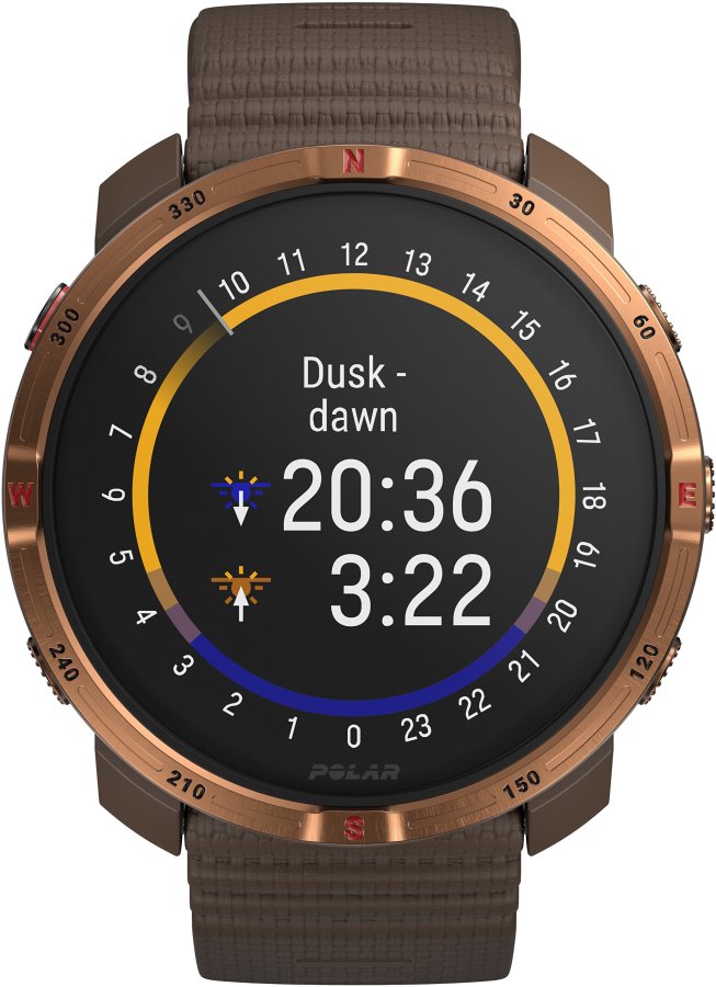 Polar Grit X2 sporttester S-L hnědá - Polar
