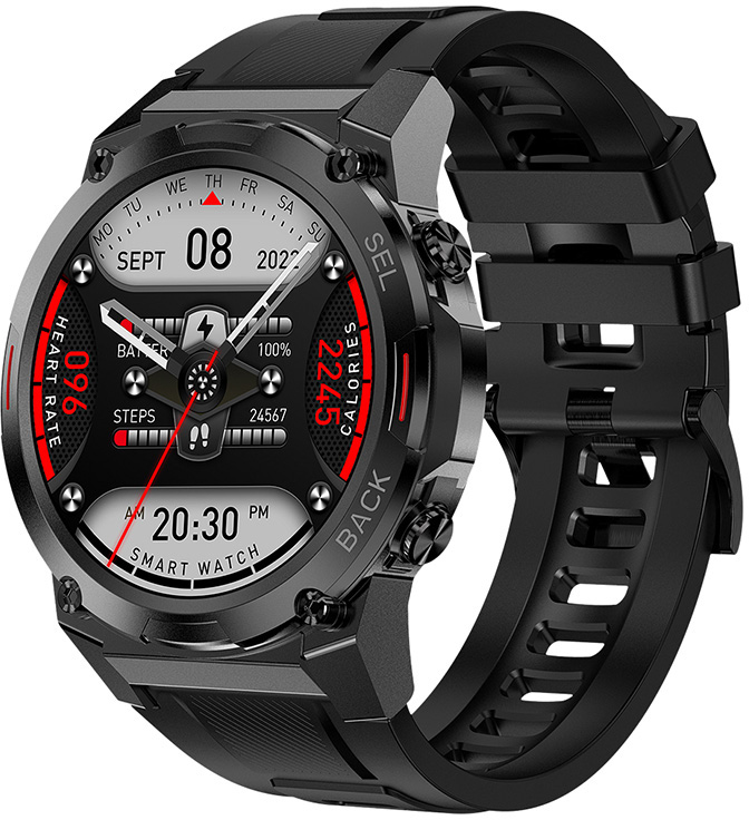 Wotchi AMOLED Smartwatch DM51 – Black - Black - Wotchi