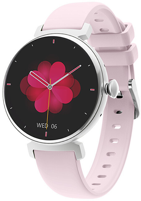 Wotchi AMOLED Smartwatch DM70 – Silver - Pink - Wotchi