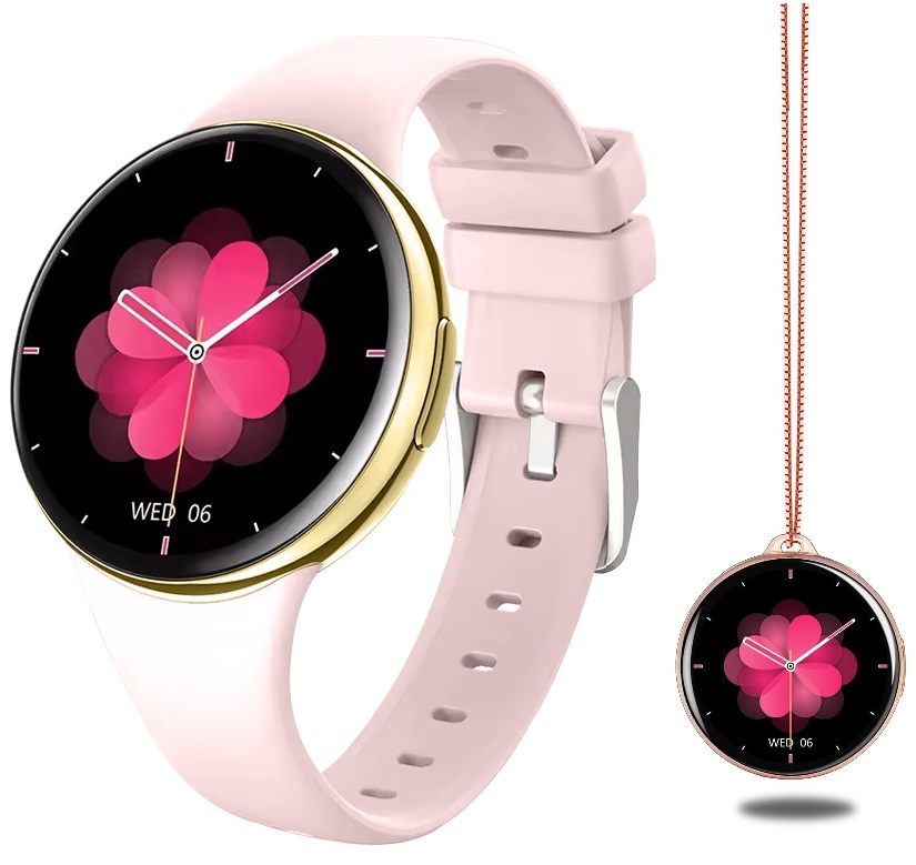 Wotchi AMOLED Smartwatch DM75 – Gold - Pink - Wotchi