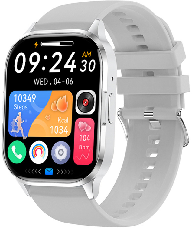 Wotchi AMOLED Smartwatch W21HK – Silver – Grey - Wotchi