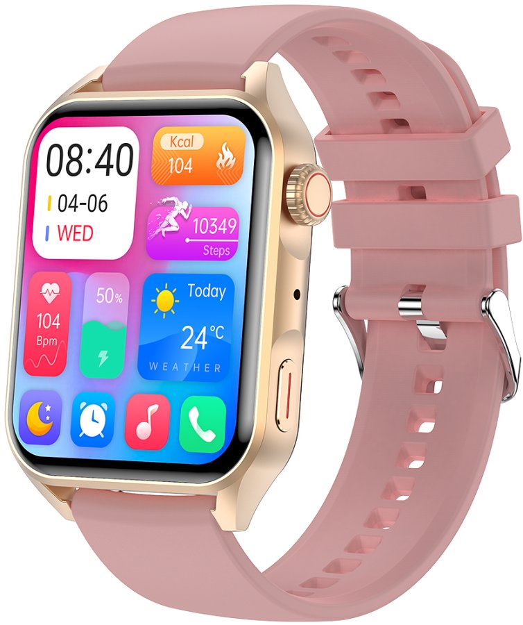 Wotchi AMOLED Smartwatch W280PKS - Pink - Wotchi