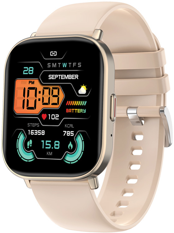 Wotchi Smartwatch W127G – Gold - Beige - Wotchi